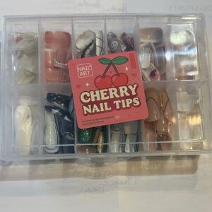 Cherry Nail Tips Storage Organizer
